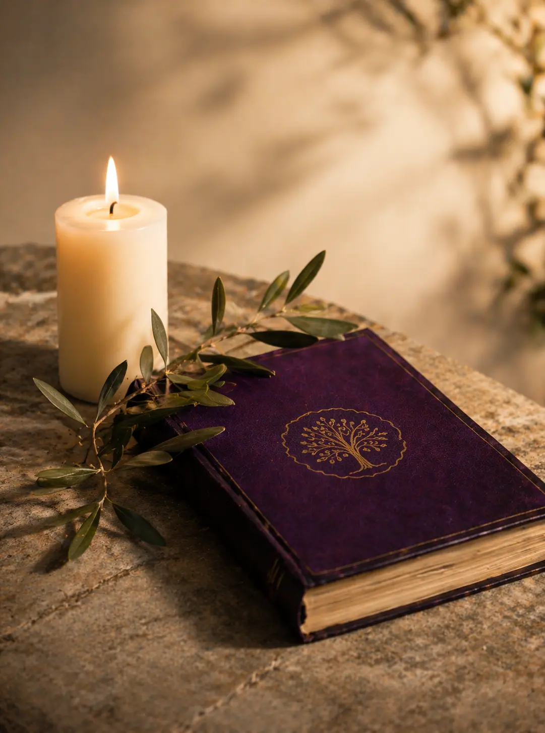 Candle and book symbolizing an endowment fund supporting Armenian students and creating a lasting educational legacy
